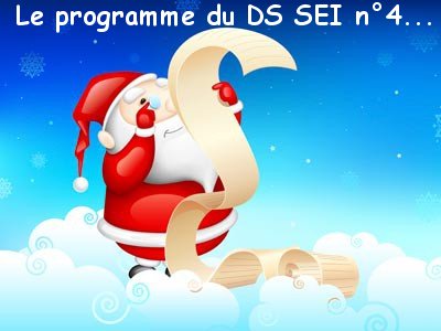 [S3 2018] Programme du DS SEI n°4