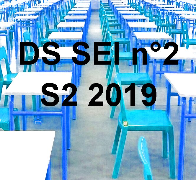 [S2 2019] Programme du DS SEI n°2