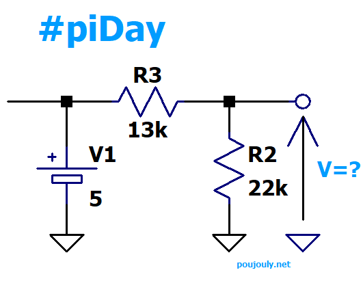 PiDay…avec un pont diviseur de tension