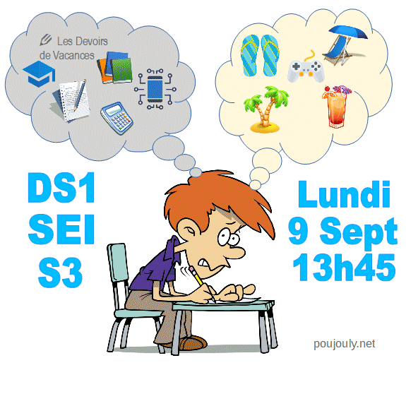 [S3 2019] Le programme du DS SEI n°1
